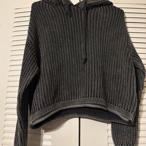 Victoria secret pink knitted sweater with hoodie